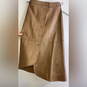 GANNI leather skirt